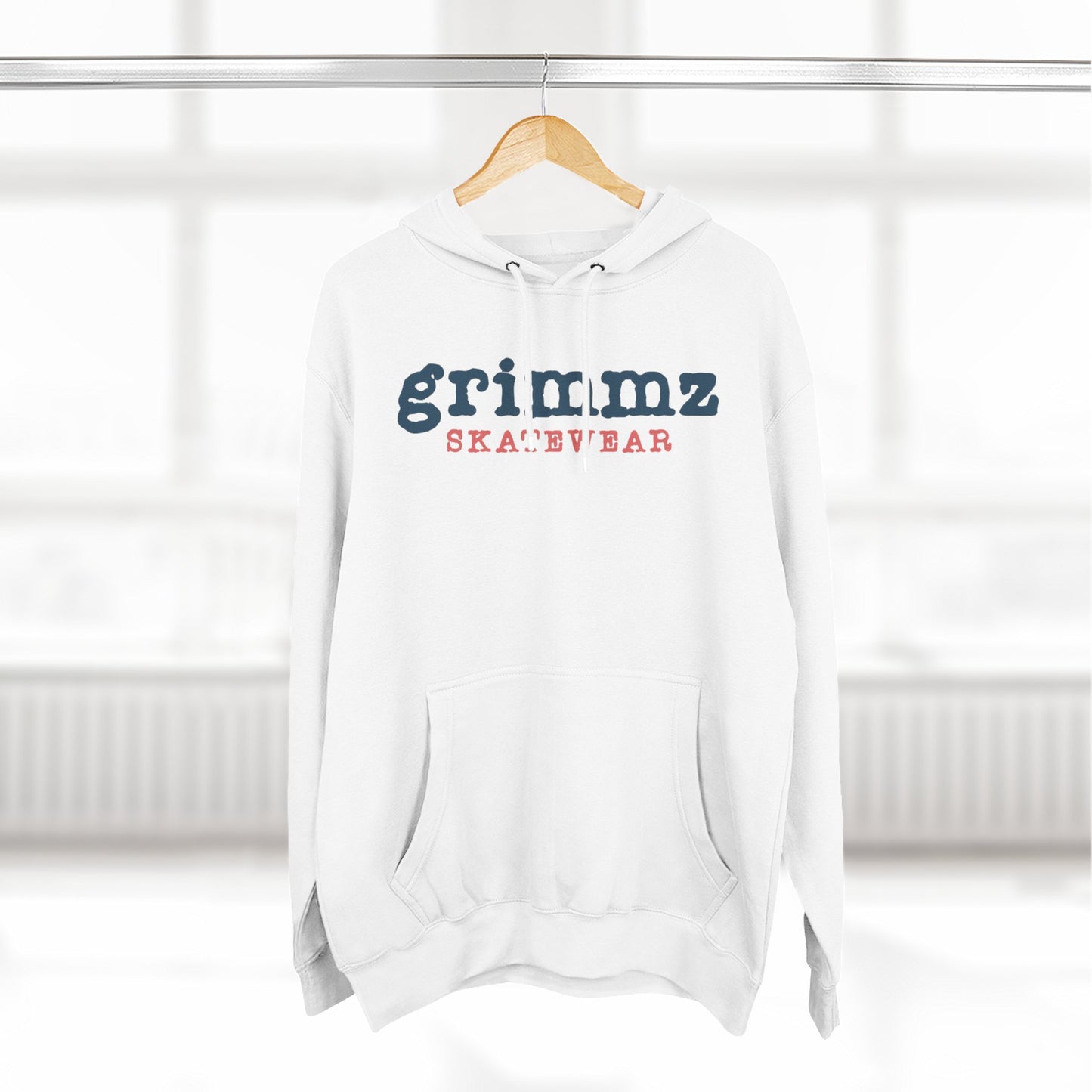 Grimmz Skatewear Fleece Hoodie — Vintage Skate Logo Pullover