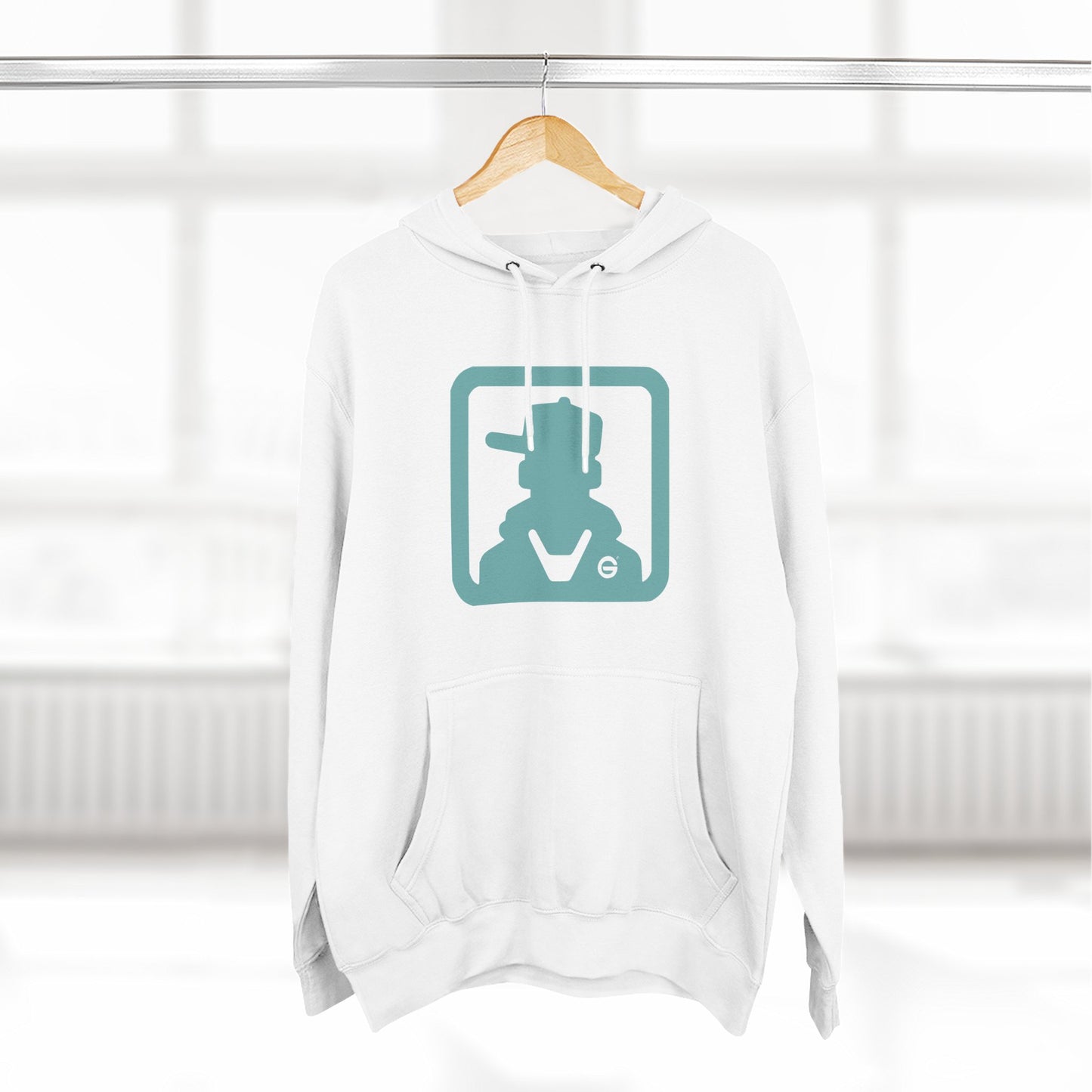 Three-Panel Fleece Hoodie