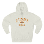 Grimmz 1976 U.S.A. Hoodie — Vintage Collegiate Fleece Pullover