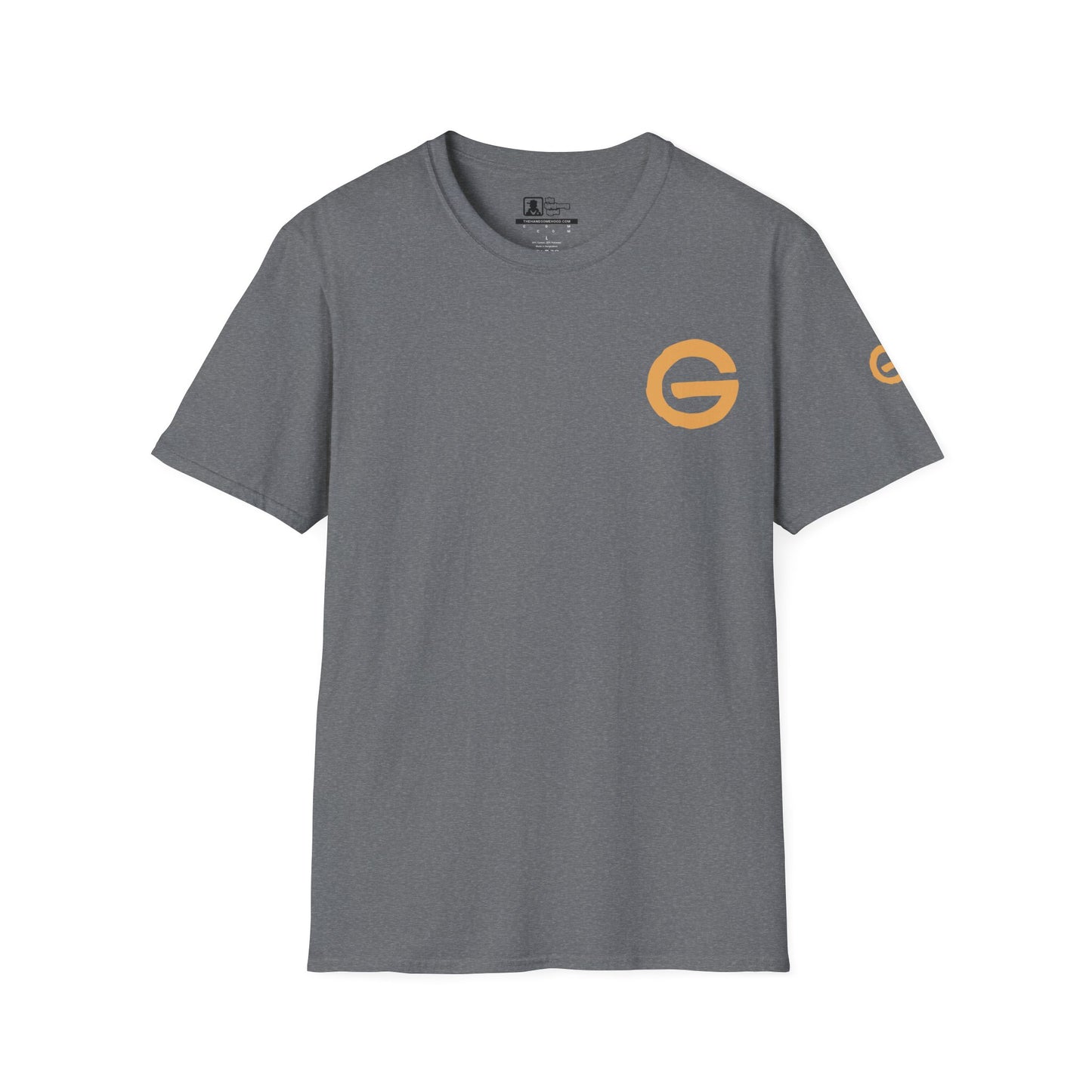 Minimal Gold 'G' Logo T-Shirt — Casual Branded Chest Emblem Tee