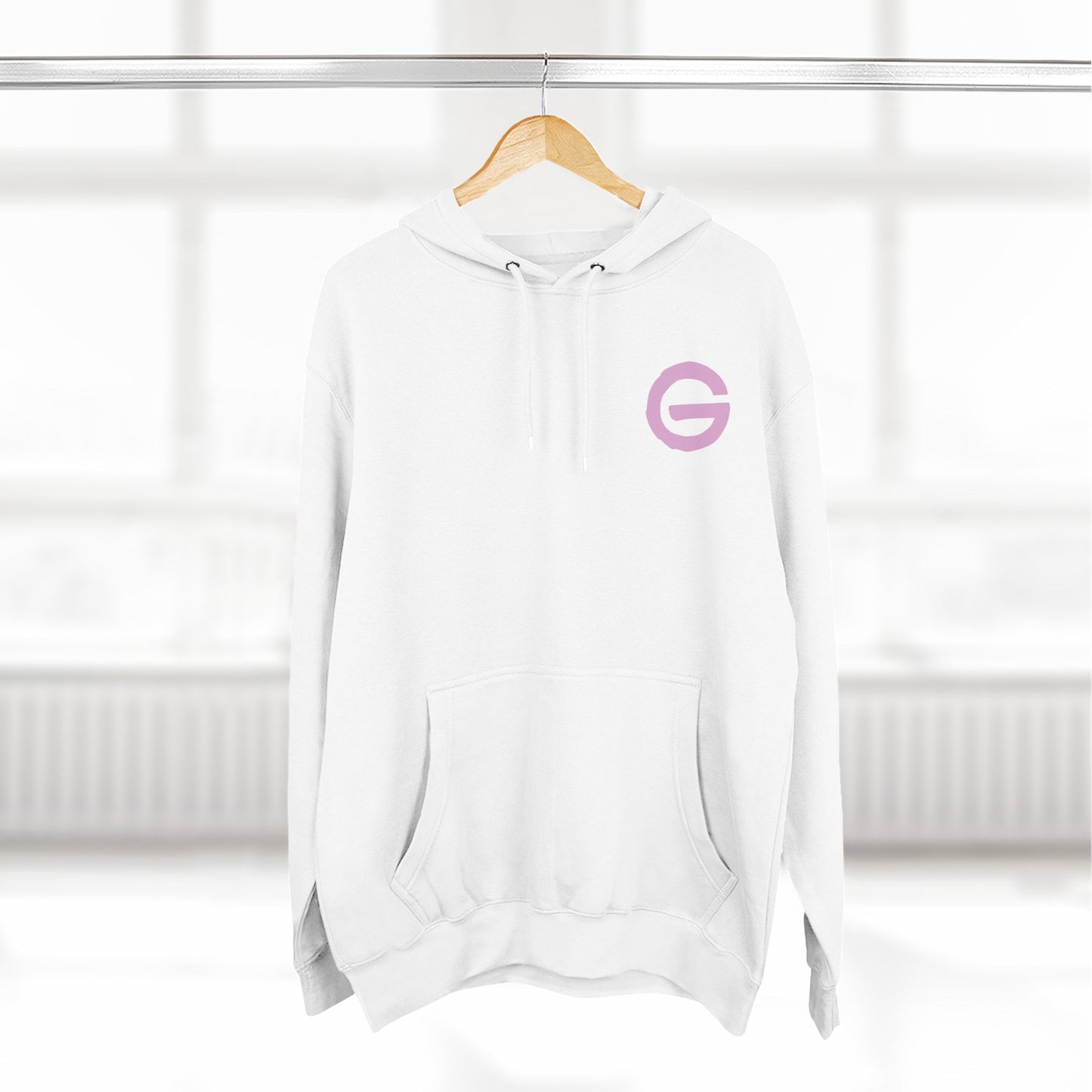 Minimalist Pink G Logo Hoodie