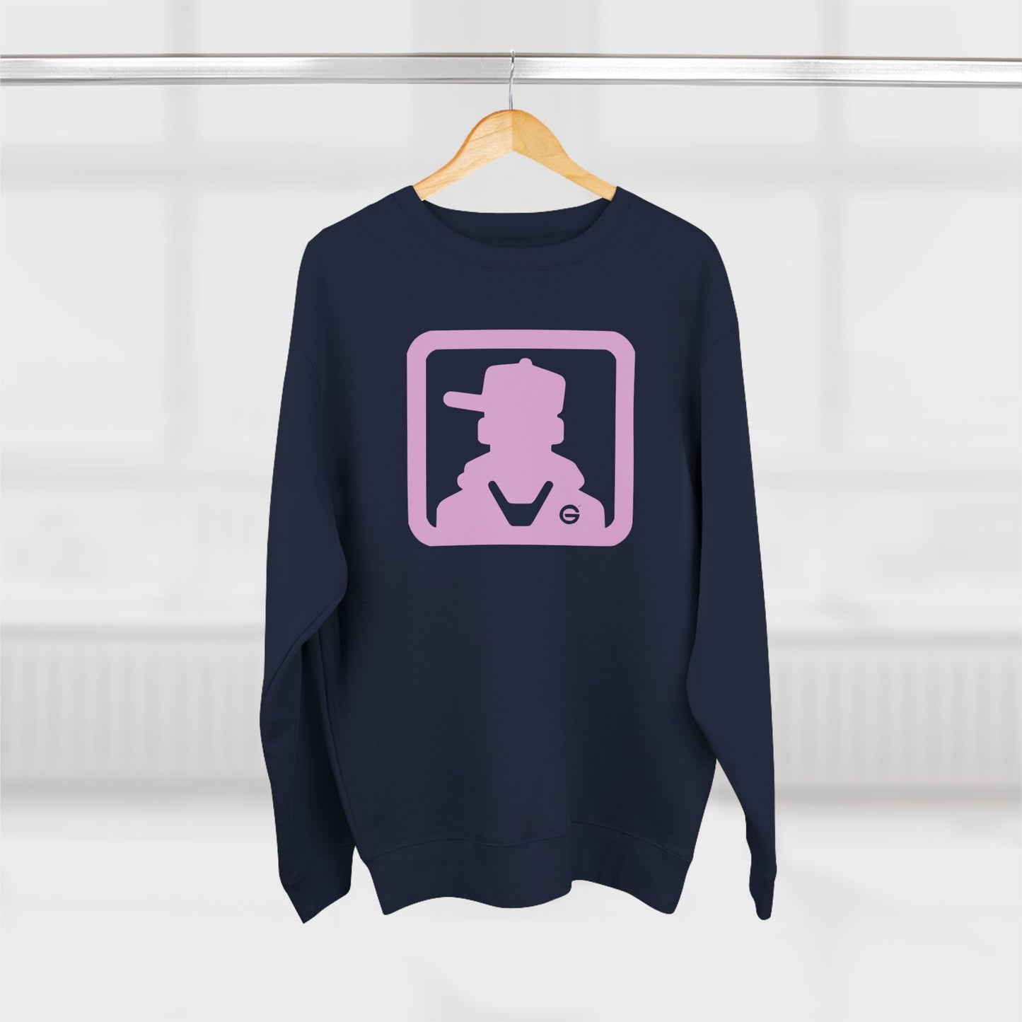 Retro Pink Silhouette Crewneck Sweatshirt