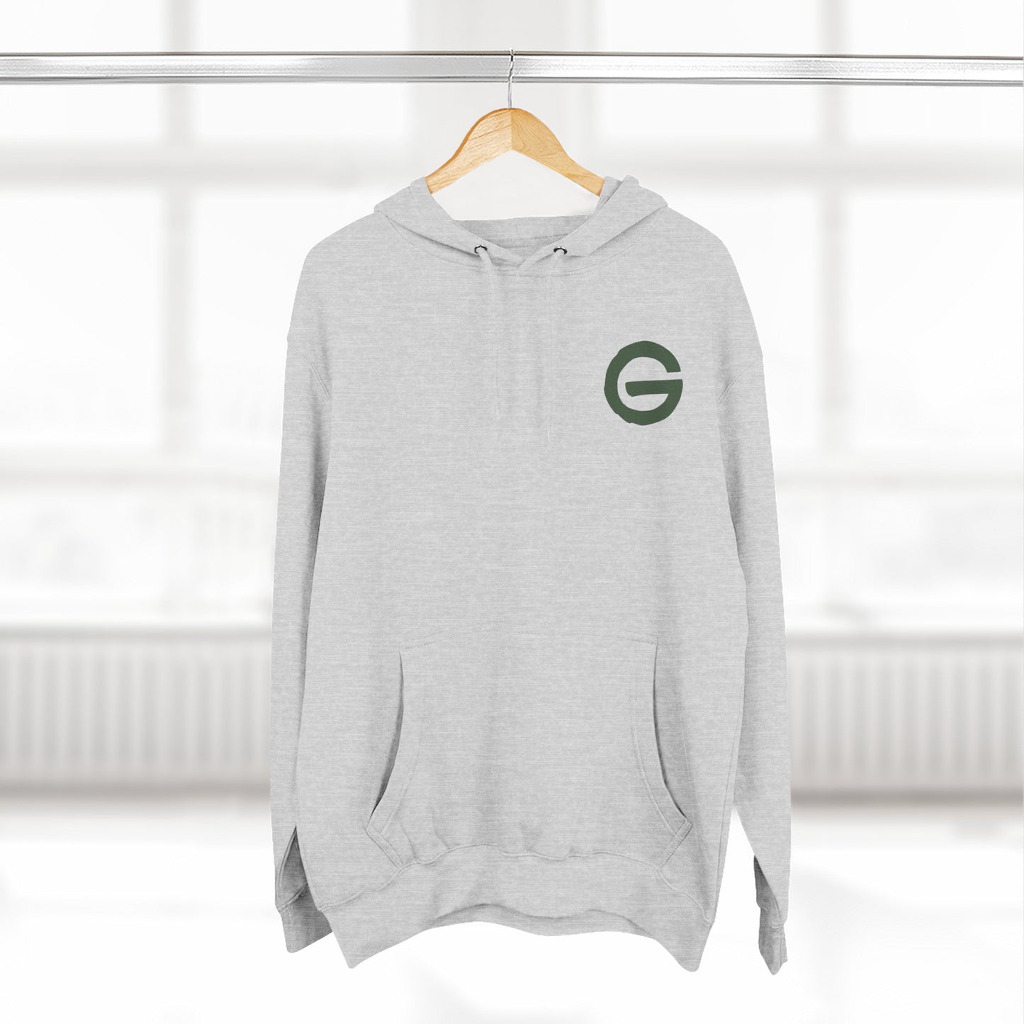 Minimalist Green 'G' Logo Hoodie