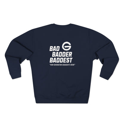 Baddest Badder Retro Crewneck Pullover