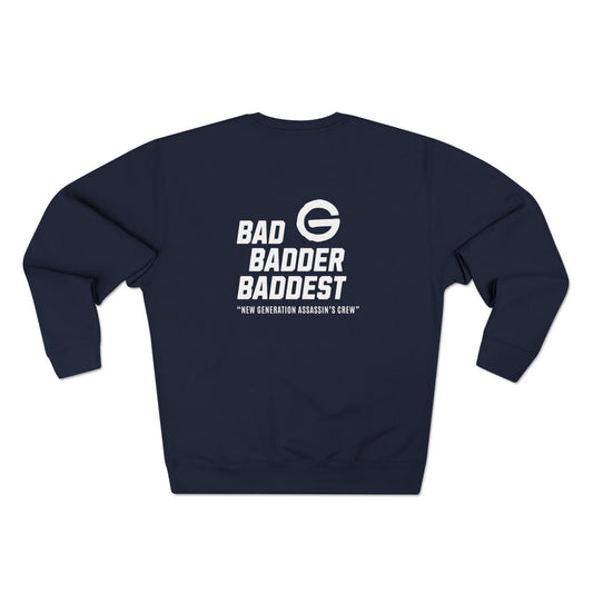 Baddest Badder Retro Crewneck Pullover