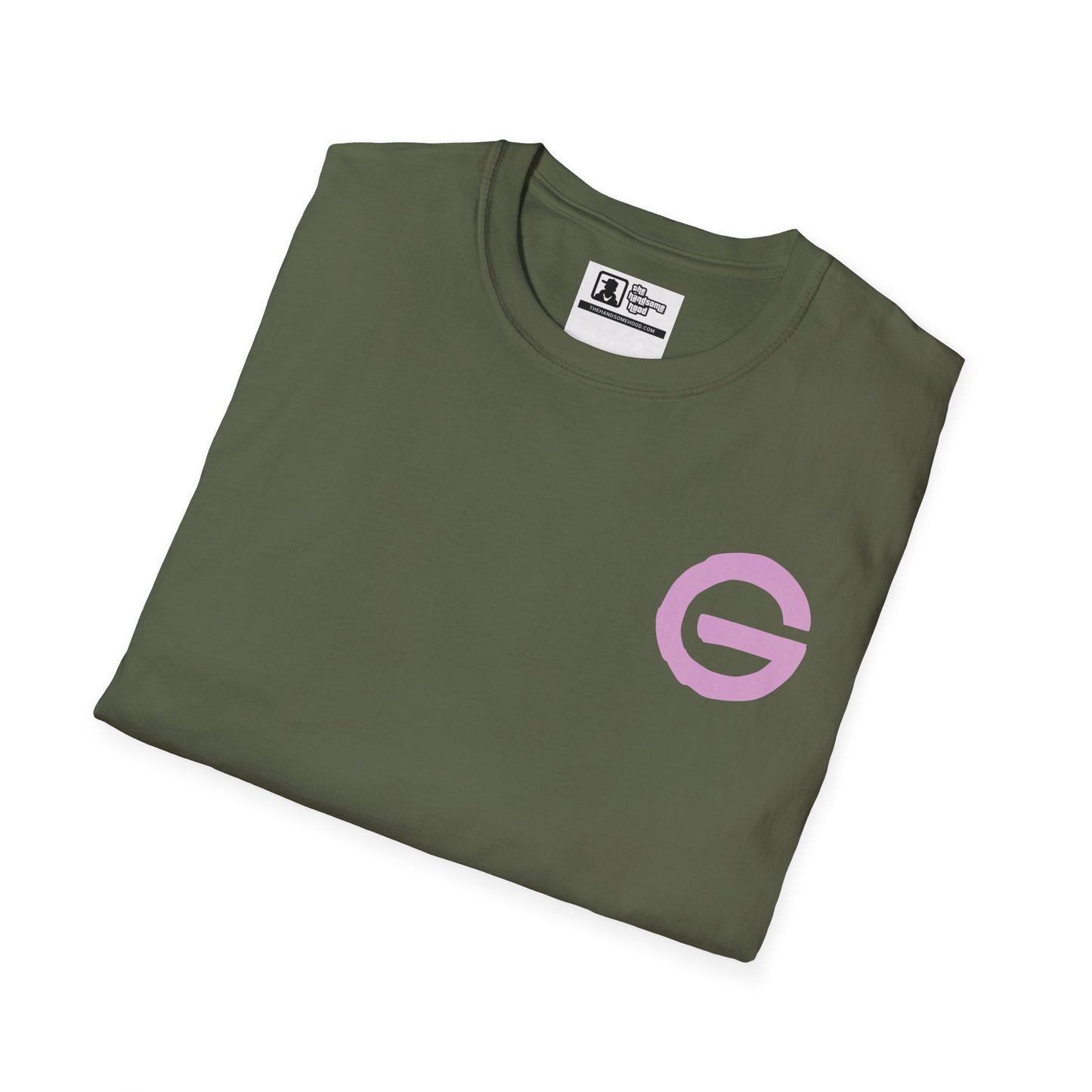 T-Shirt — Minimal Pink 'G' Logo Tee