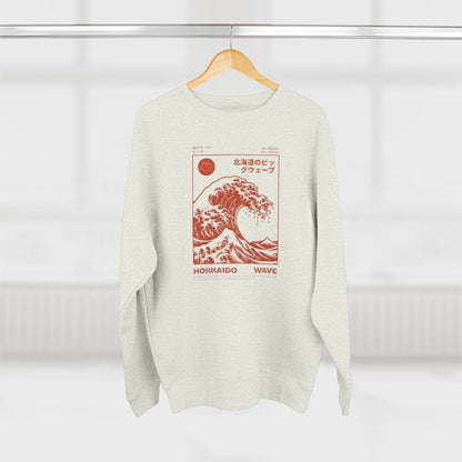 Hokkaido Wave Graphic Crewneck Sweatshirt