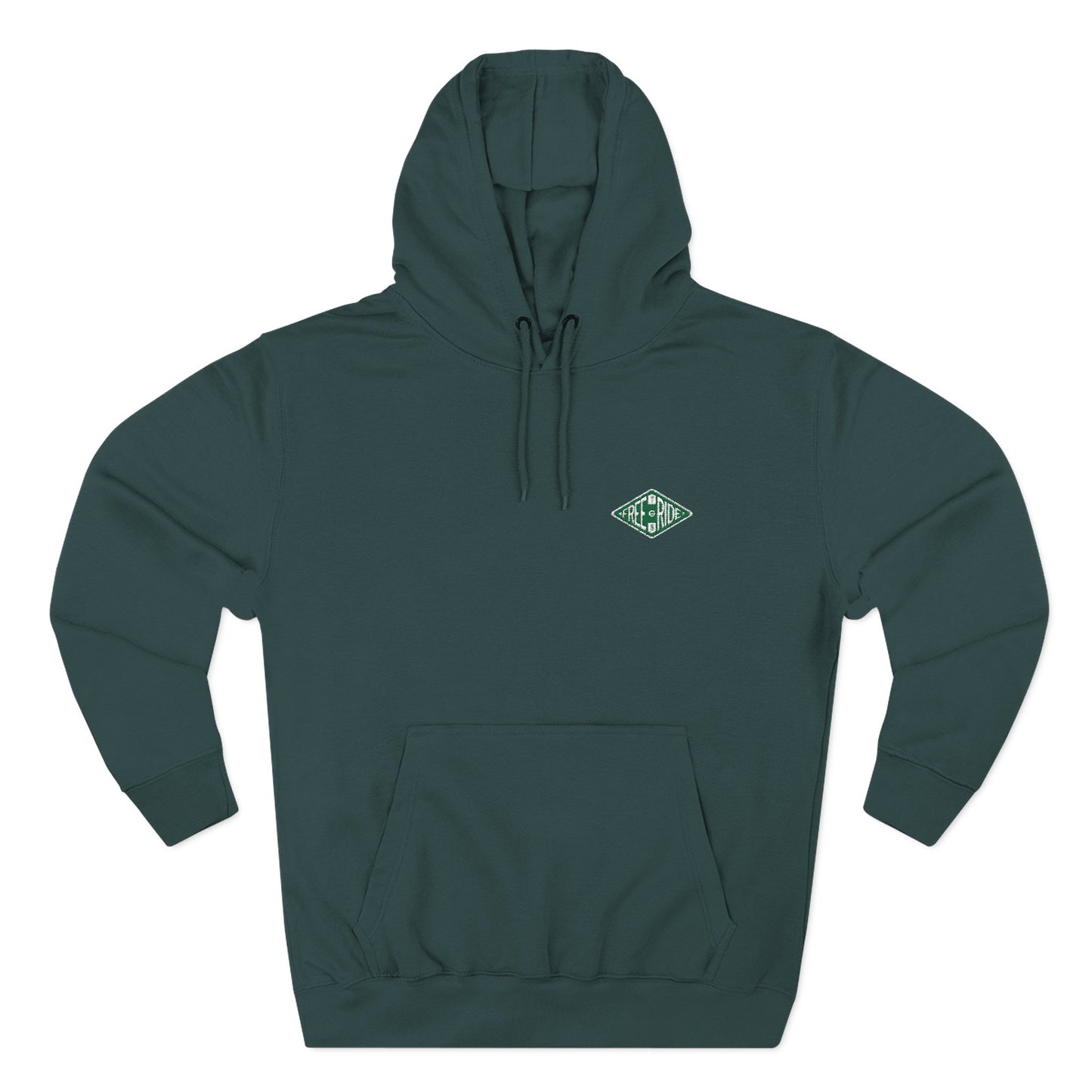 Minimal Green Diamond Logo Hoodie