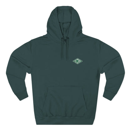Minimal Green Diamond Logo Hoodie
