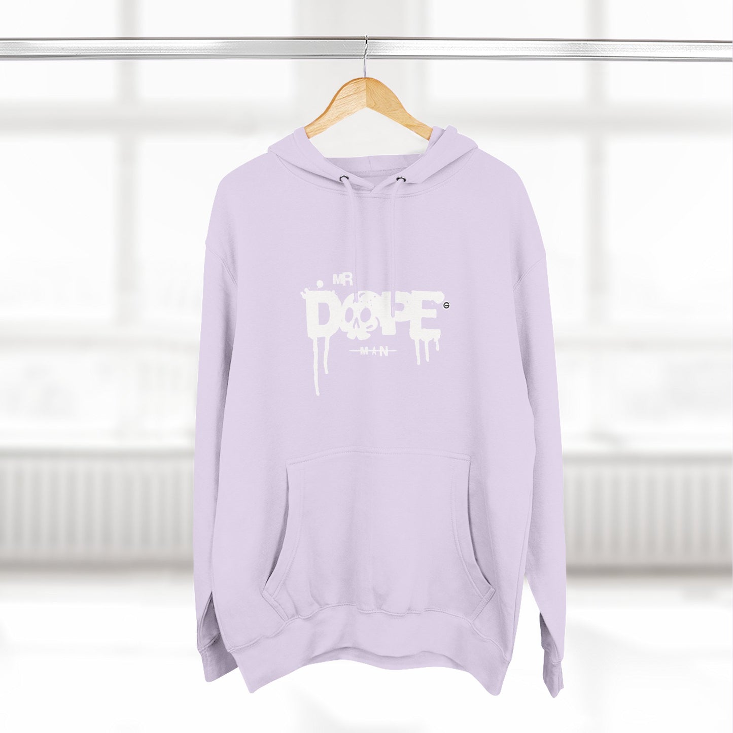 Classic White Three-Panel Hoodie