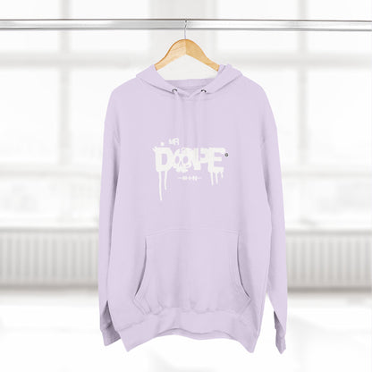 Classic White Three-Panel Hoodie