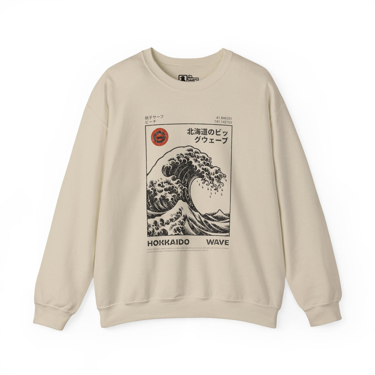 Hokkaido Wave Crewneck Sweatshirt