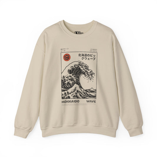 Hokkaido Wave Crewneck Sweatshirt