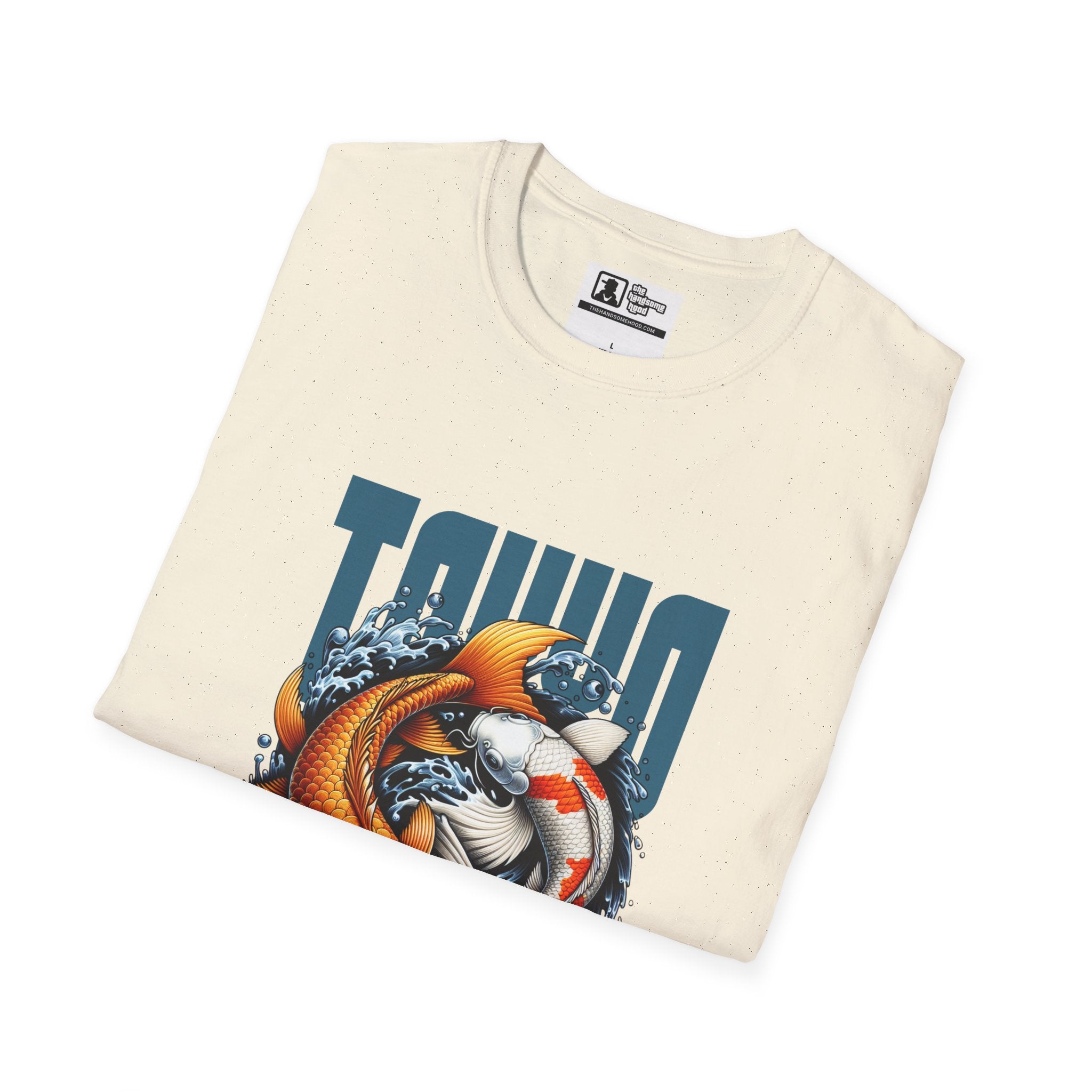 Koi Yin-Yang Graphic T-Shirt — Kyoto Fish Illustration Tee