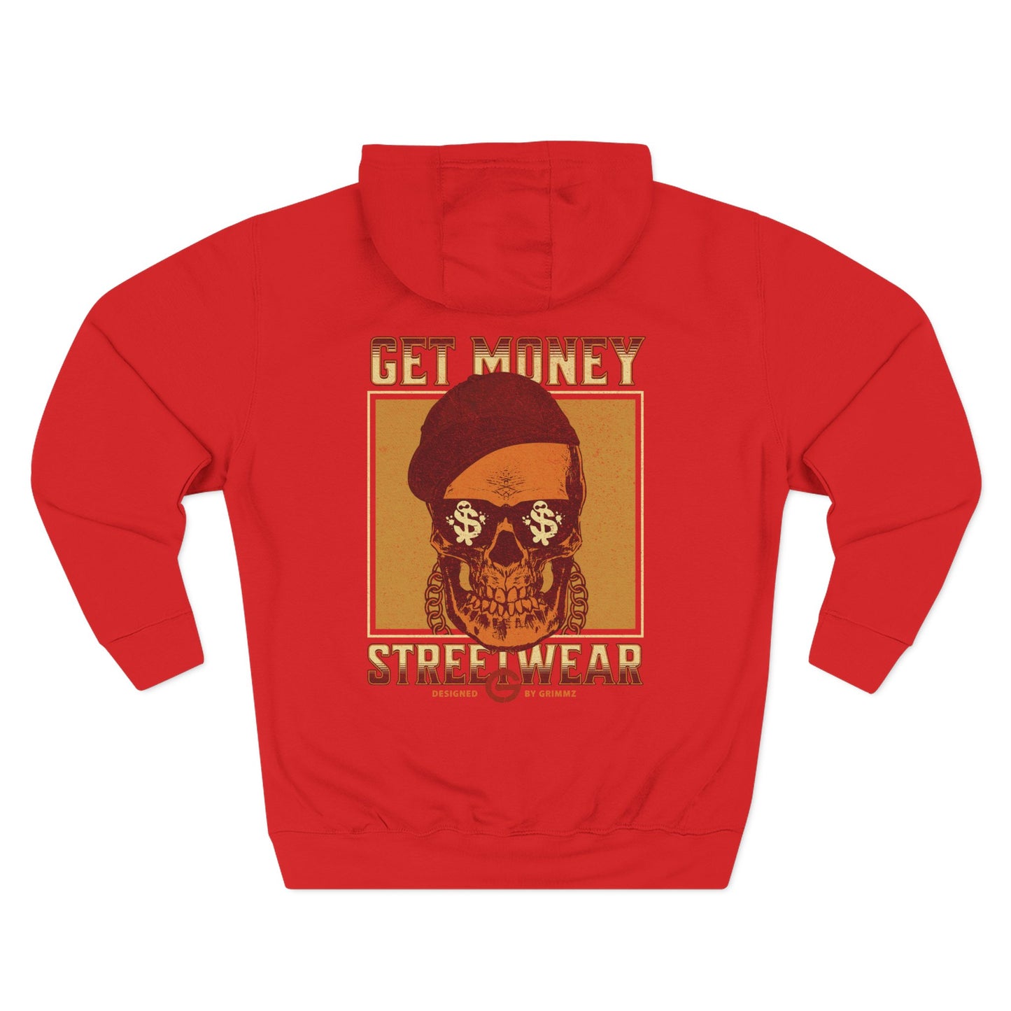 Get Money Streetwear Skull Graphic Hoodie