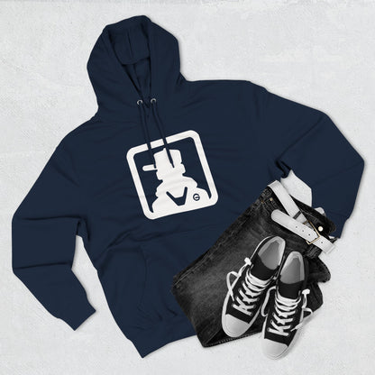 Minimal Square Logo Fleece Hoodie