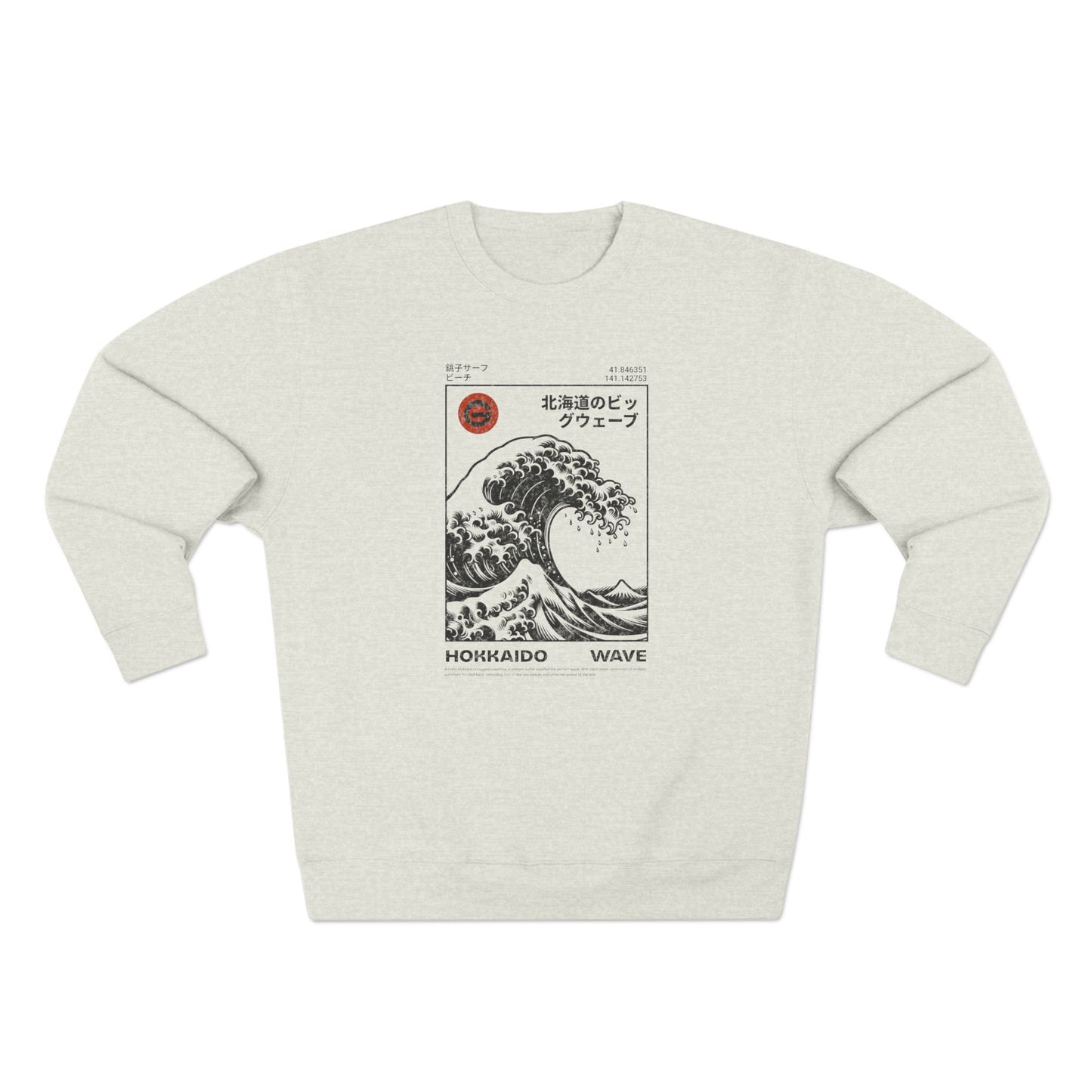Hokkaido Great Wave Crewneck Sweatshirt