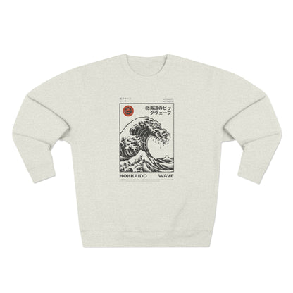 Hokkaido Great Wave Crewneck Sweatshirt