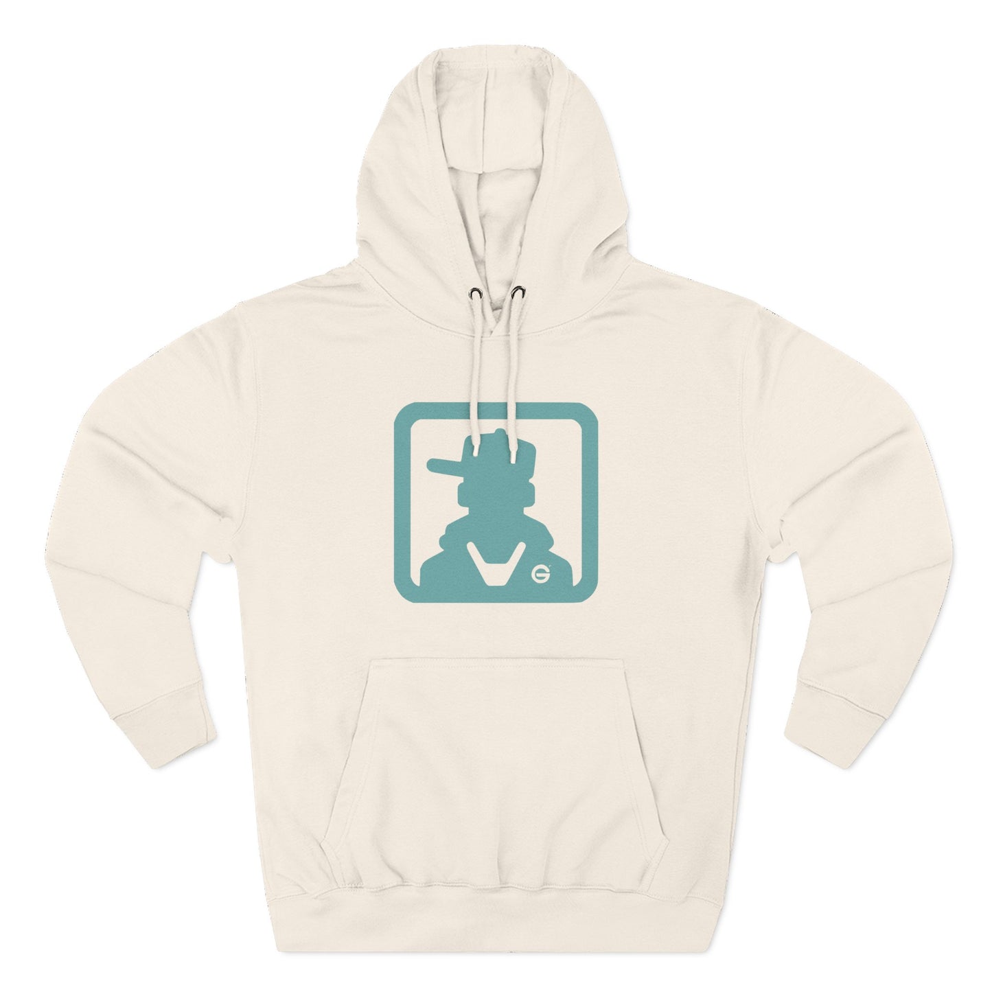 Three-Panel Fleece Hoodie