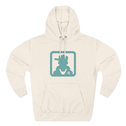 Three-Panel Fleece Hoodie