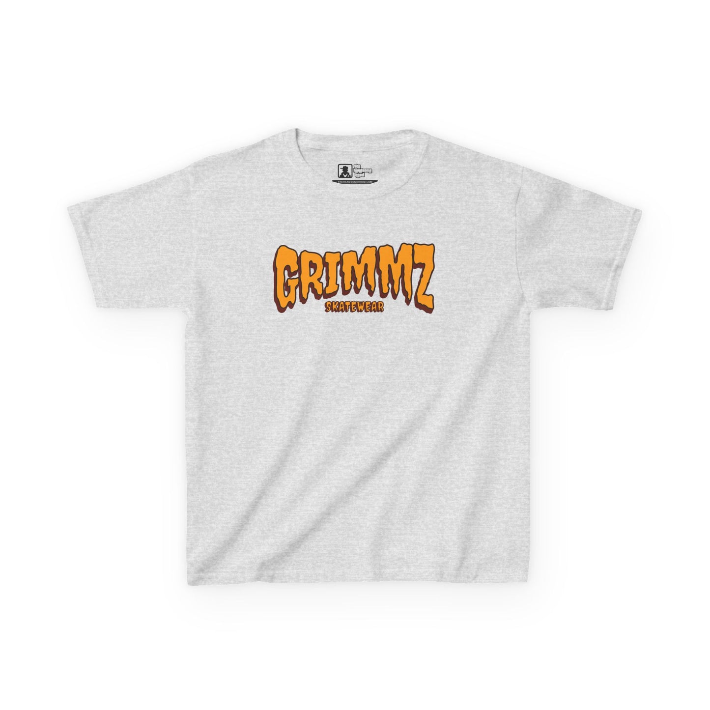 Kids Tee — GRIMMZ Orange Logo Graphic Shirt