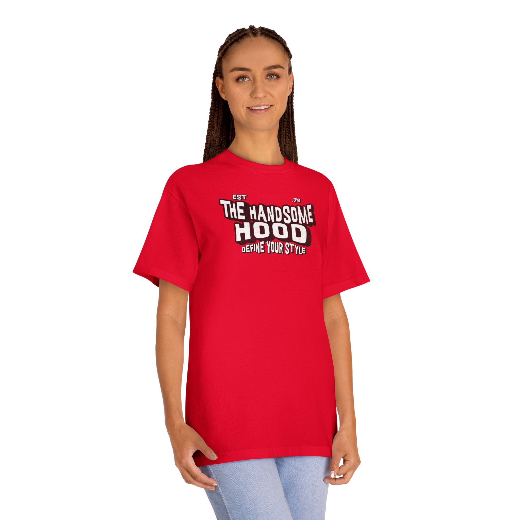 Graphic Tee — "The Handsome Hood" Retro Logo