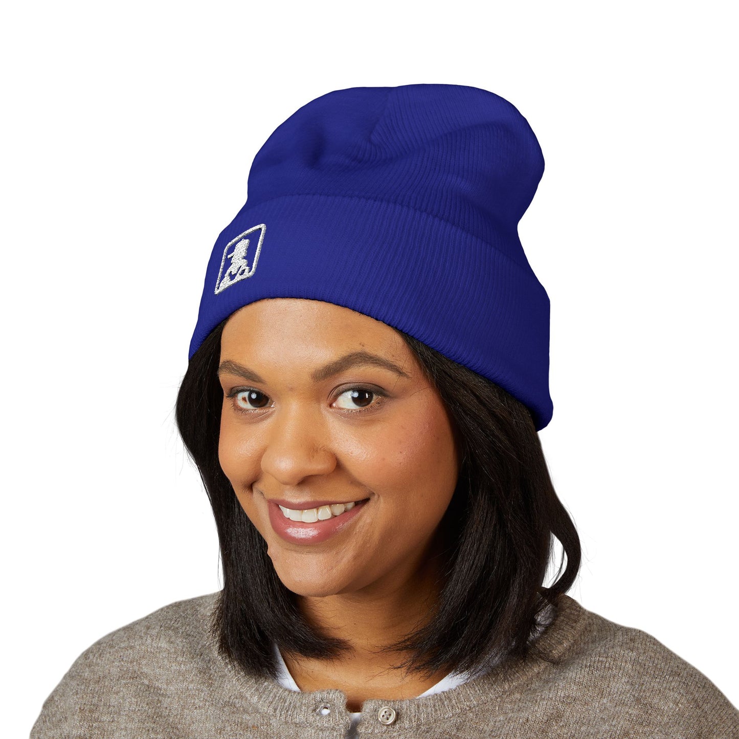 Classic Minimal Patch Knit Beanie