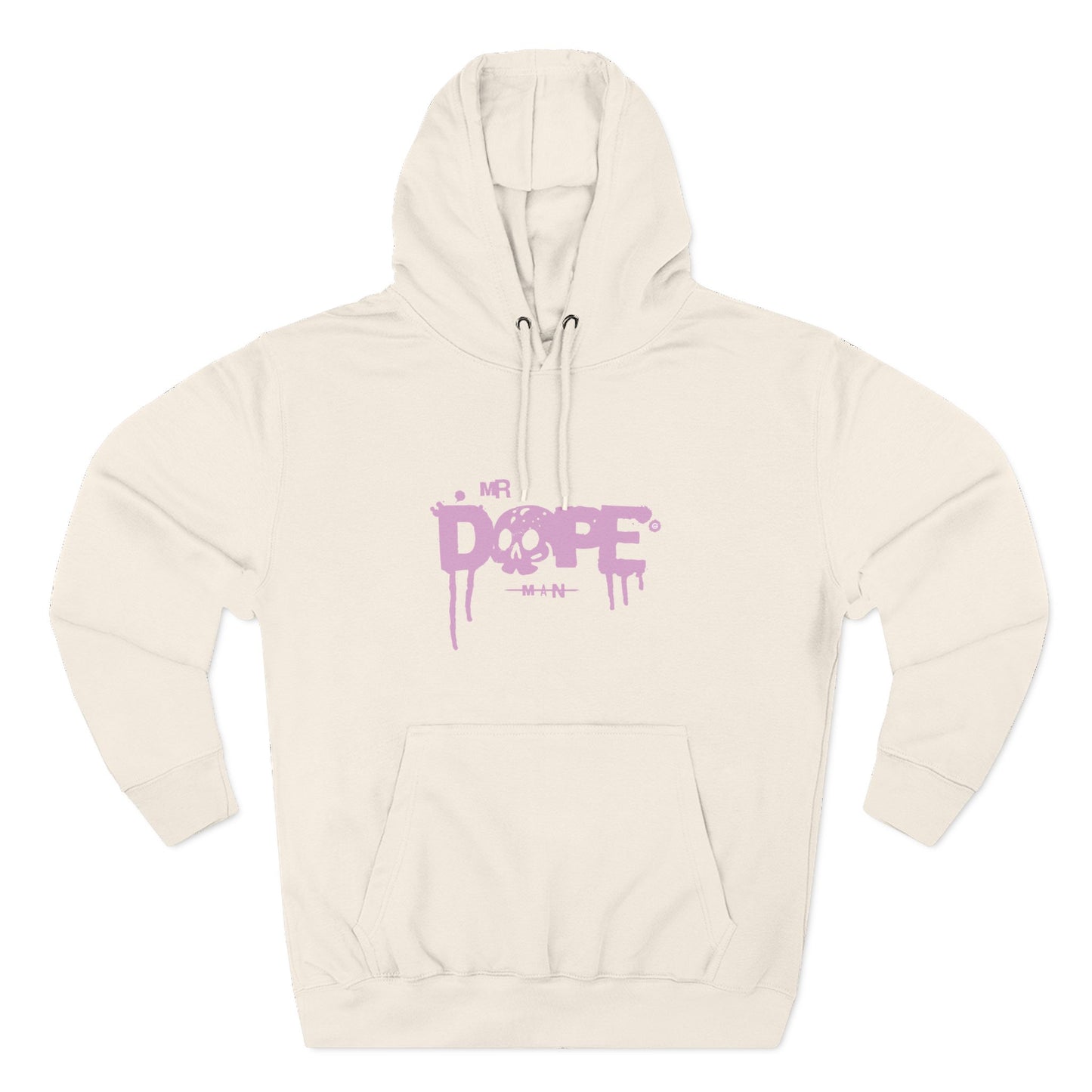 Dope Skull Graphic Hoodie Pink Drip Streetwear