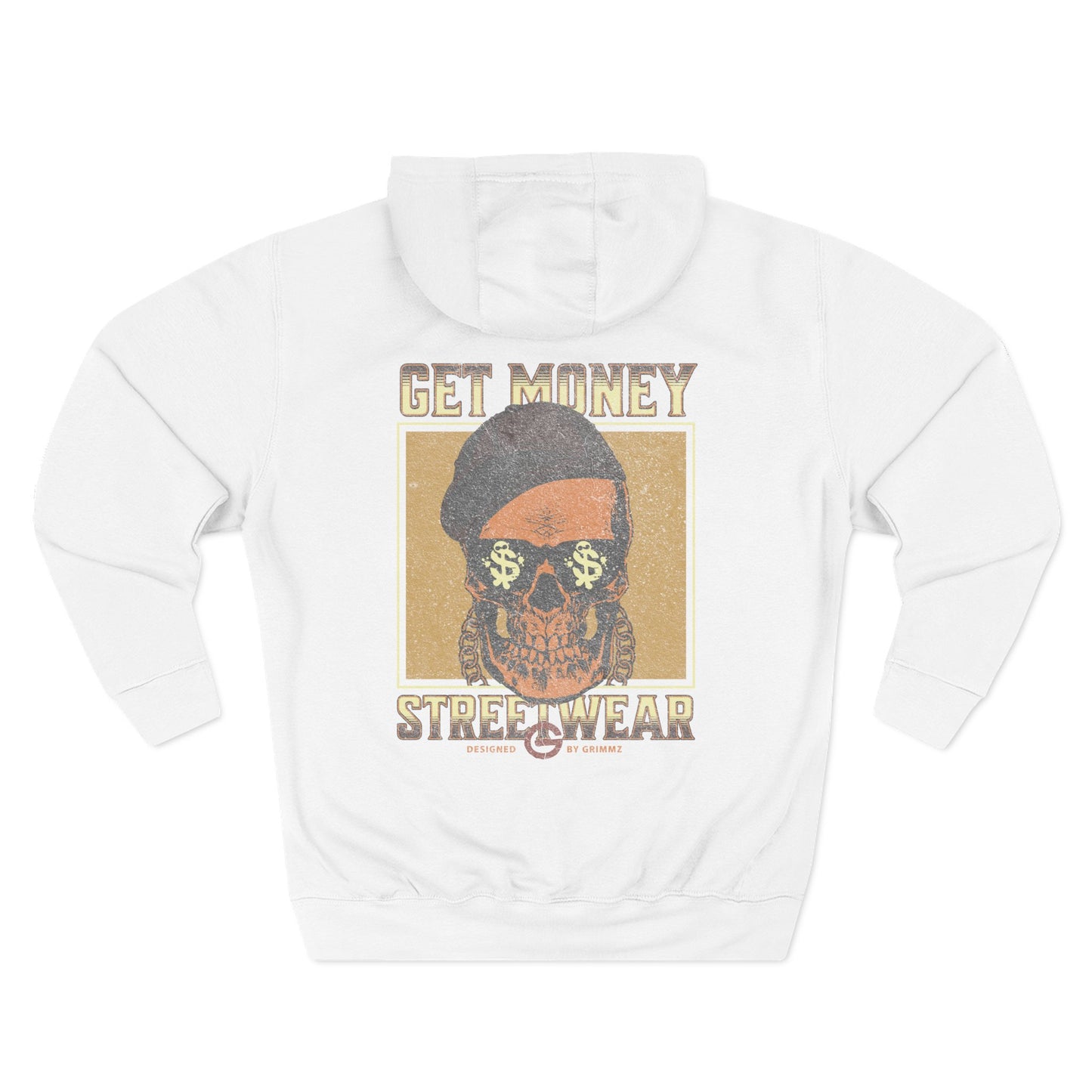 Get Money Streetwear Skull Graphic Hoodie