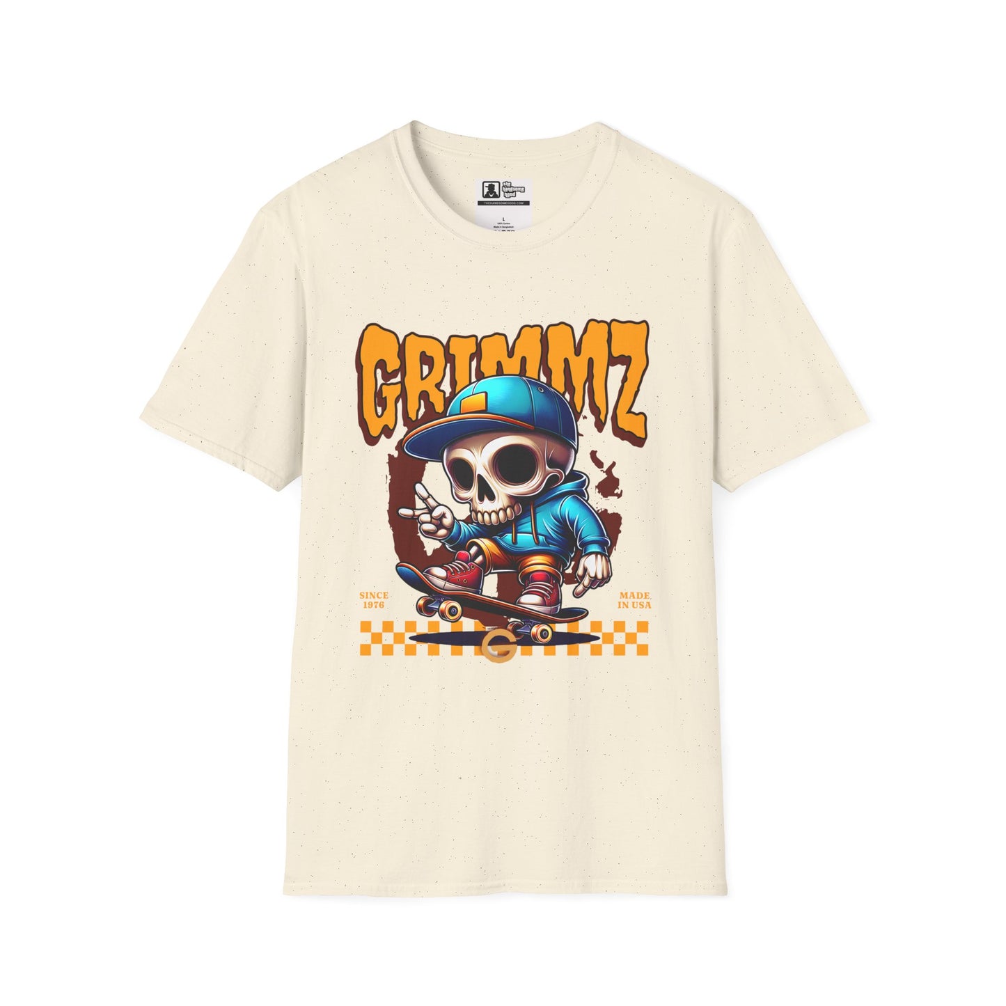 Grimmz Skull Skateboard T-Shirt