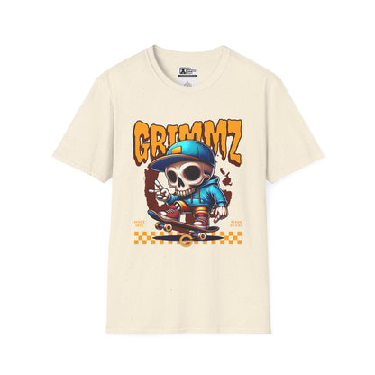 Grimmz Skull Skateboard T-Shirt