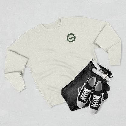 Minimalist Green 'G' Logo Crewneck Sweatshirt