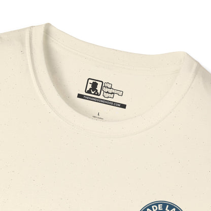 Glade Laksen Kvalitetsfisk T-Shirt — Vintage Salmon Fishing Tee