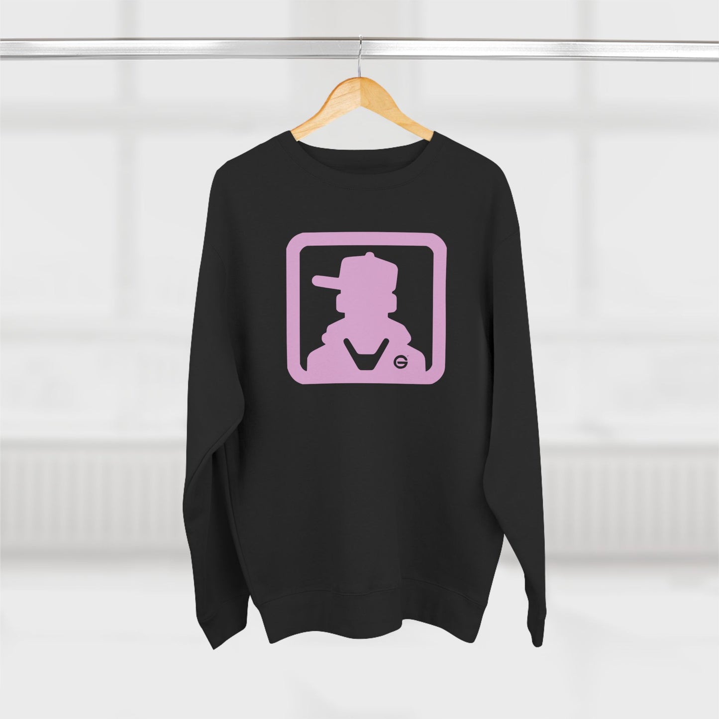 Retro Pink Silhouette Crewneck Sweatshirt