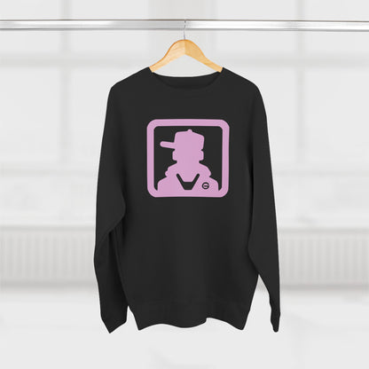 Retro Pink Silhouette Crewneck Sweatshirt