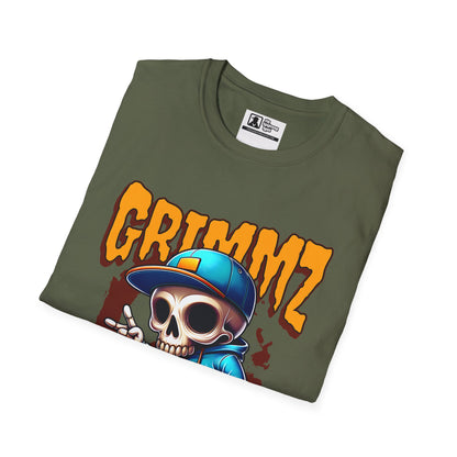 Grimmz Skull Skateboard T-Shirt