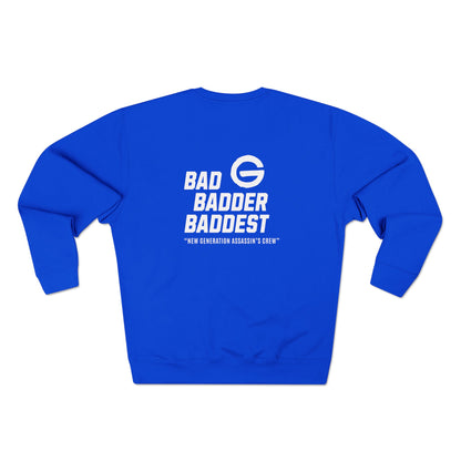 Baddest Badder Retro Crewneck Pullover