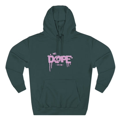 Dope Skull Graphic Hoodie Pink Drip Streetwear