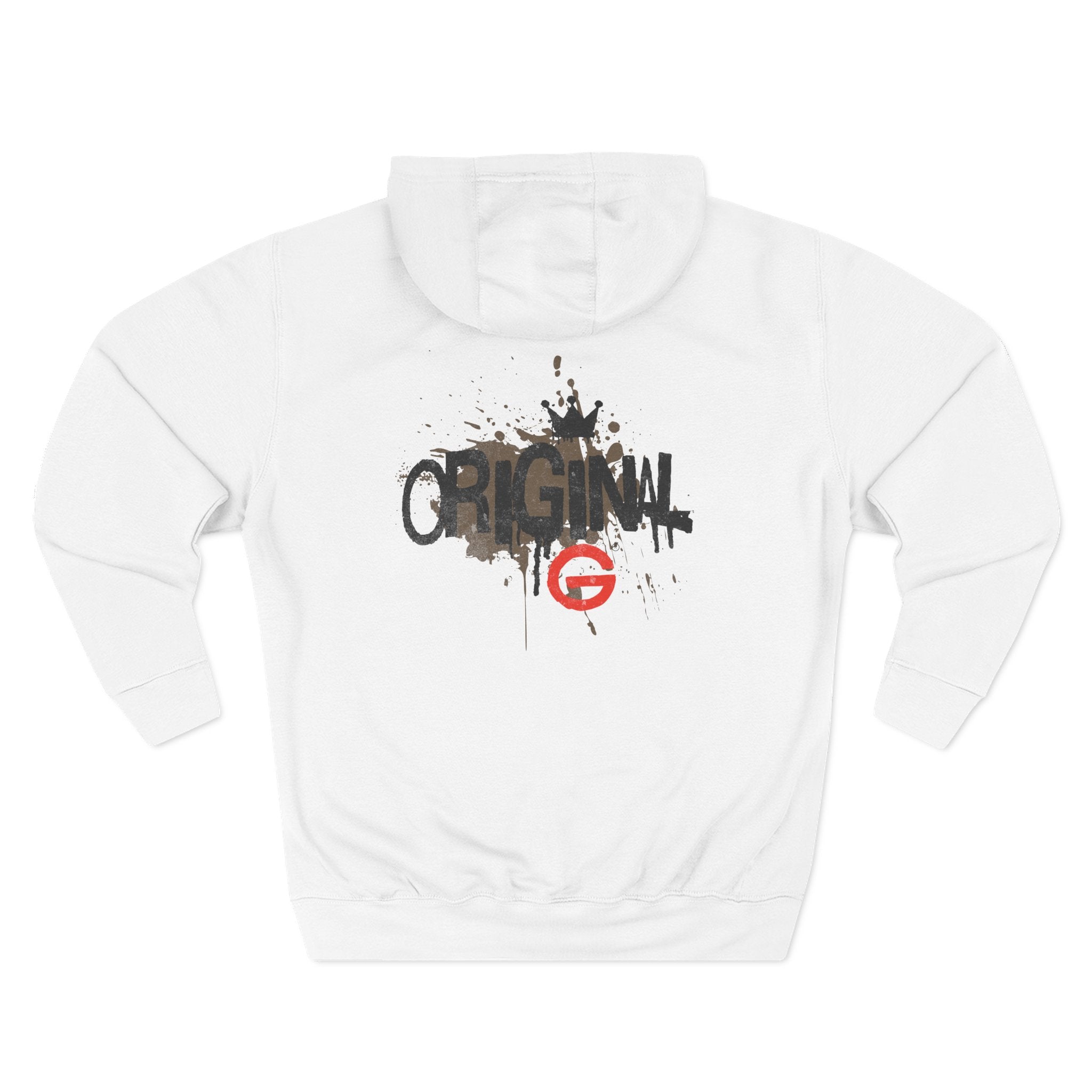 Three-Panel Fleece Hoodie