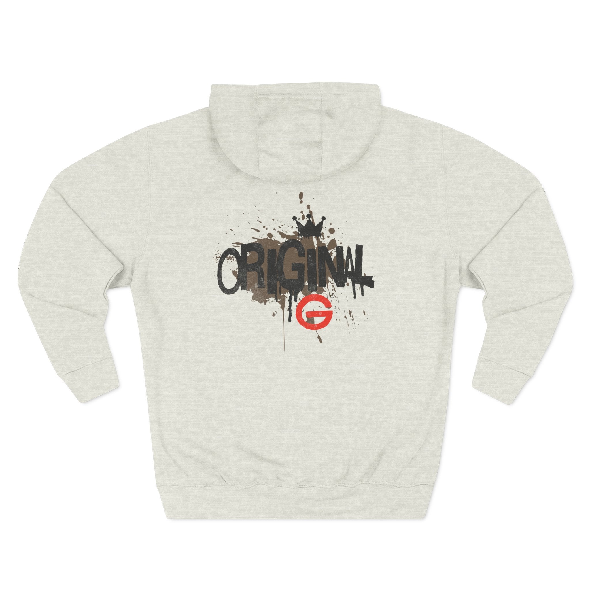 Three-Panel Fleece Hoodie