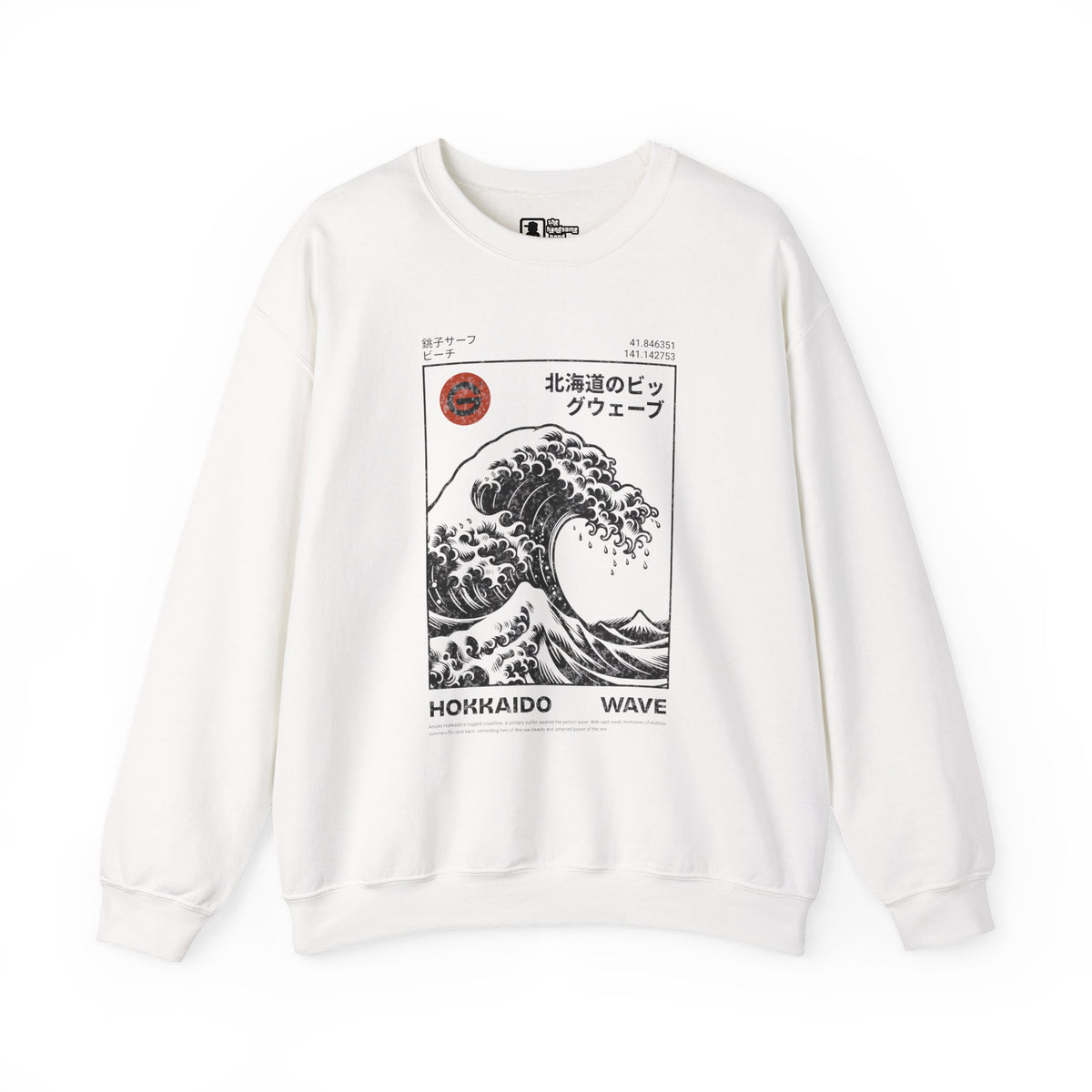 Hokkaido Wave Crewneck Sweatshirt