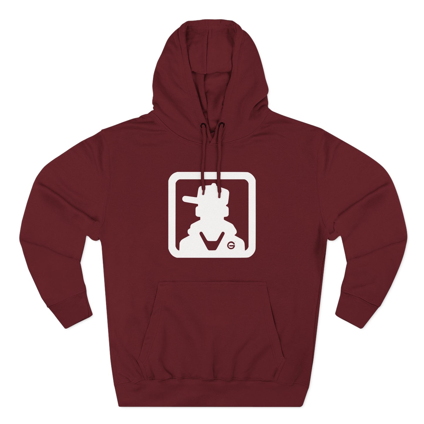 Minimal Square Logo Fleece Hoodie