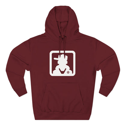 Minimal Square Logo Fleece Hoodie