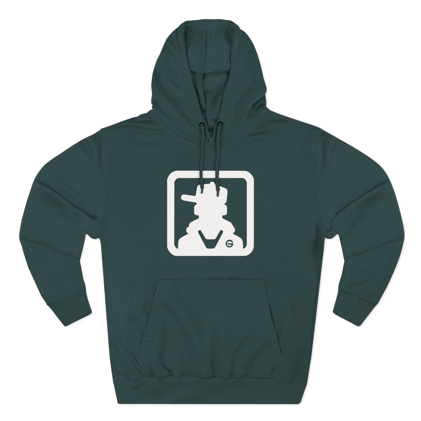 Minimal Square Logo Fleece Hoodie