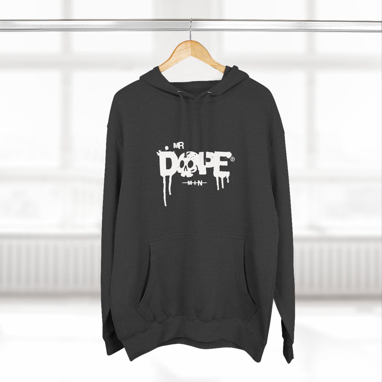 Classic White Three-Panel Hoodie