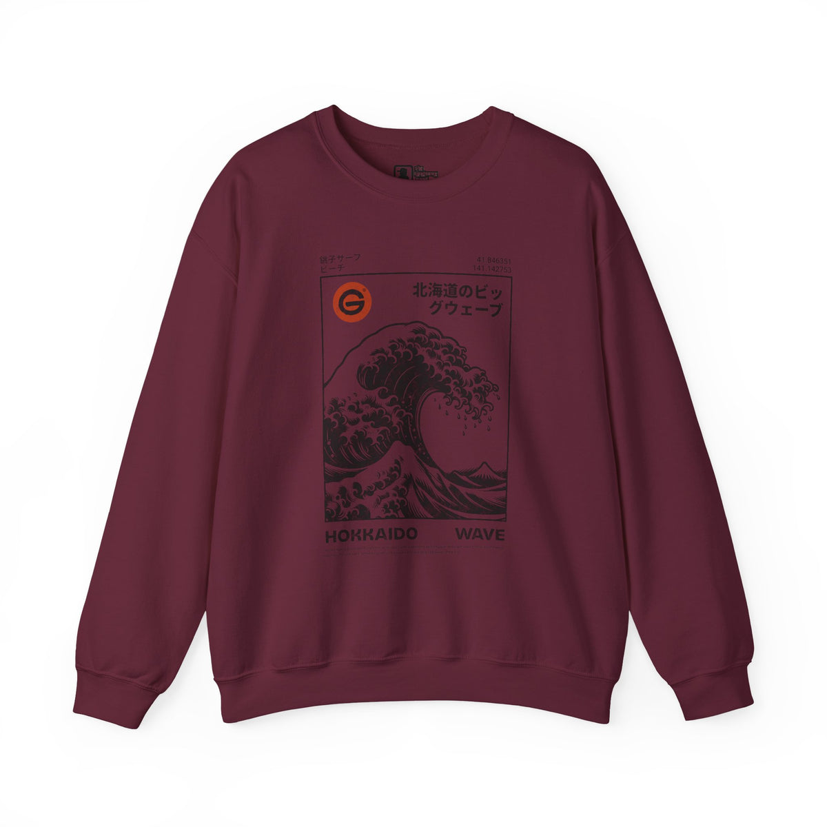 Hokkaido Wave Crewneck Sweatshirt