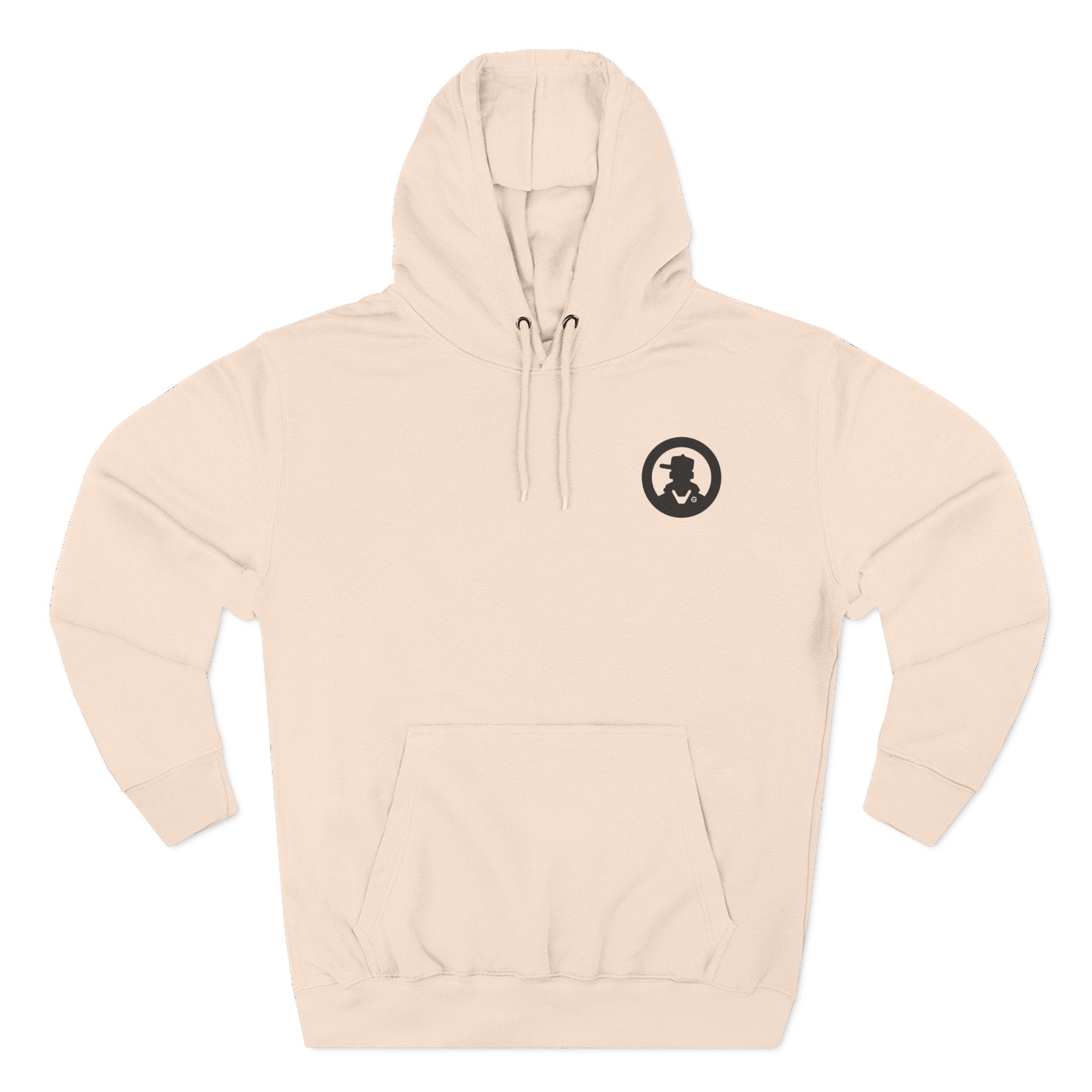 Three-Panel Fleece Hoodie