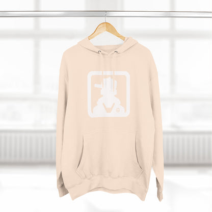 Minimal Square Logo Fleece Hoodie