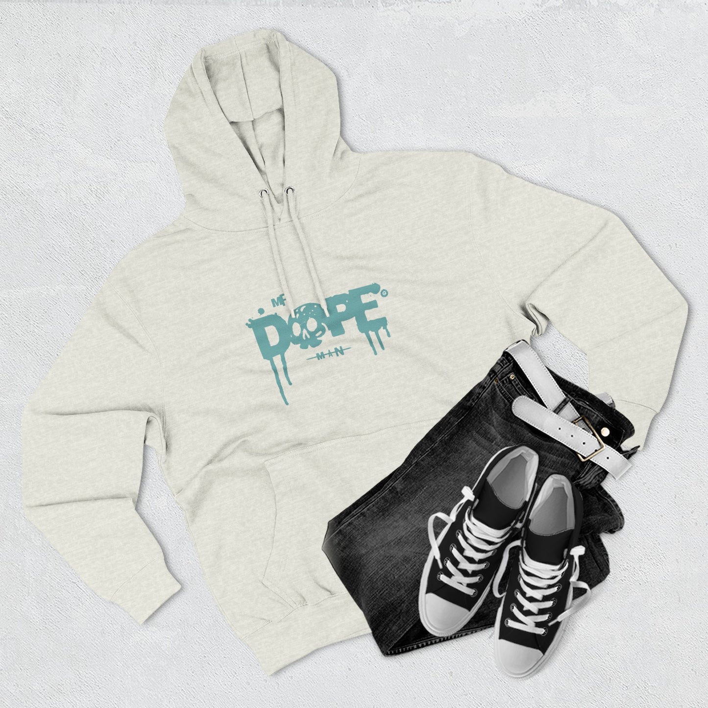 Dope Skull Fleece Hoodie Graphic Streetwear