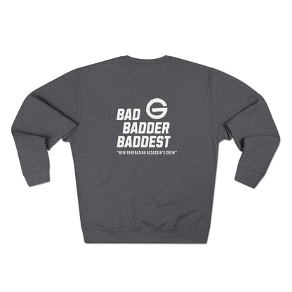 Baddest Badder Retro Crewneck Pullover